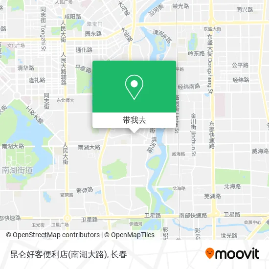 昆仑好客便利店(南湖大路)地图