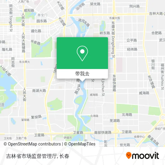 吉林省市场监督管理厅地图