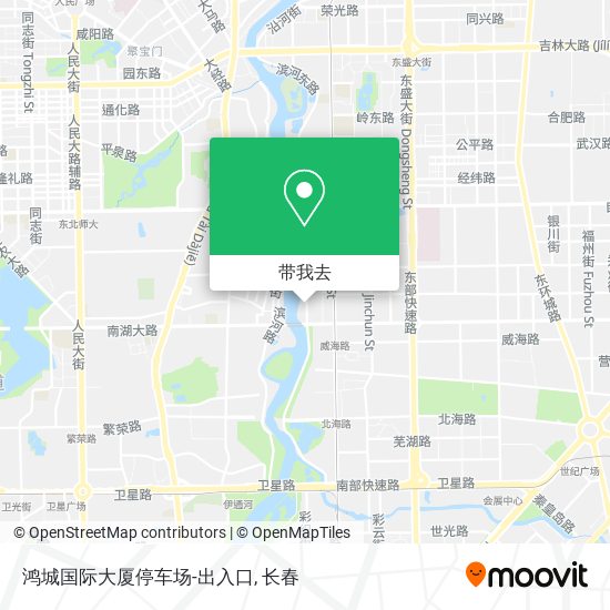 鸿城国际大厦停车场-出入口地图