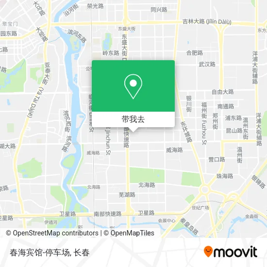 春海宾馆-停车场地图