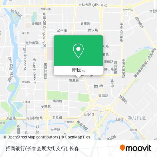 招商银行(长春会展大街支行)地图
