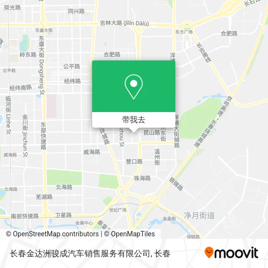 长春金达洲骏成汽车销售服务有限公司地图