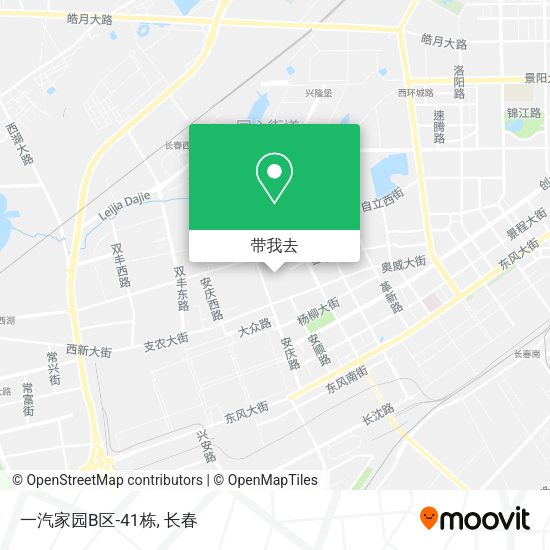 一汽家园B区-41栋地图
