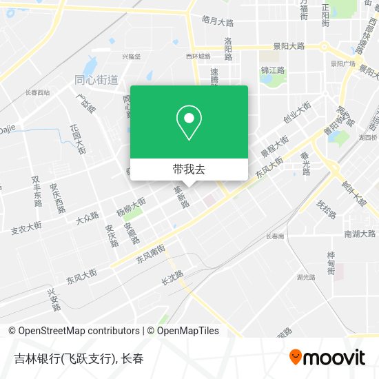 吉林银行(飞跃支行)地图