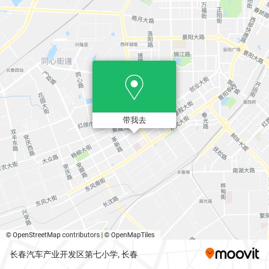 长春汽车产业开发区第七小学地图