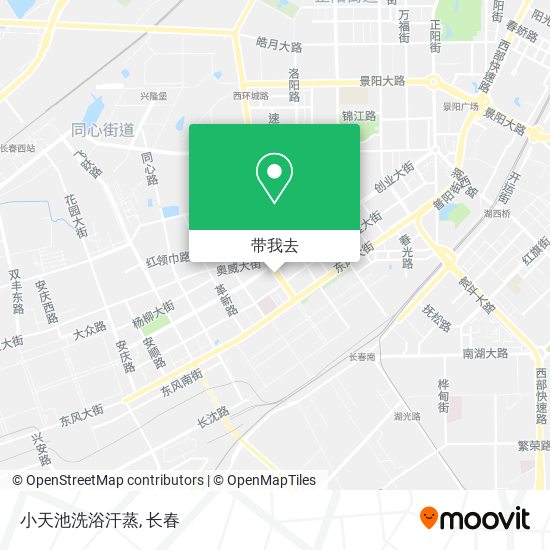 小天池洗浴汗蒸地图