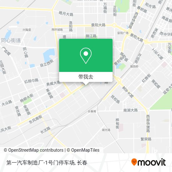 第一汽车制造厂-1号门停车场地图