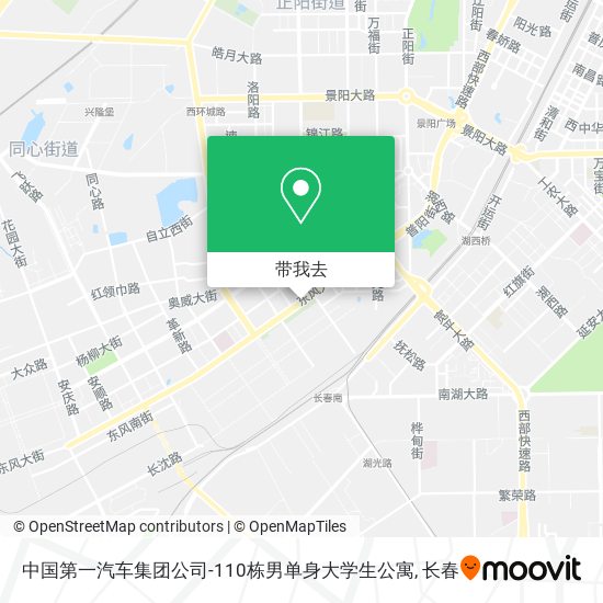 中国第一汽车集团公司-110栋男单身大学生公寓地图