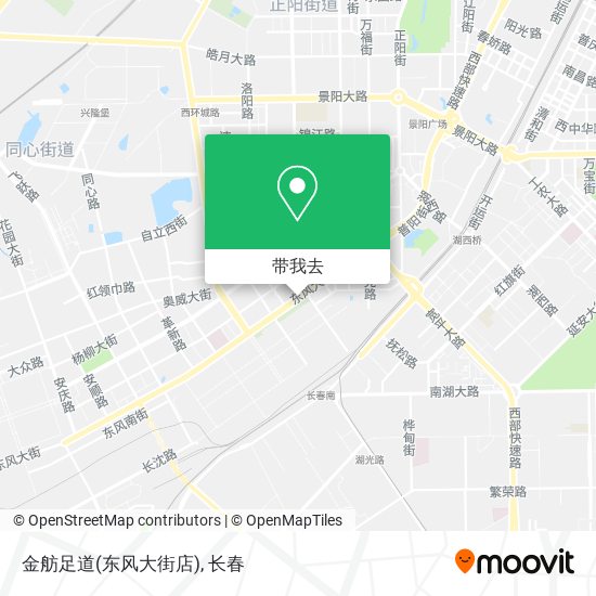 金舫足道(东风大街店)地图