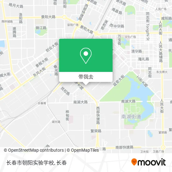长春市朝阳实验学校地图
