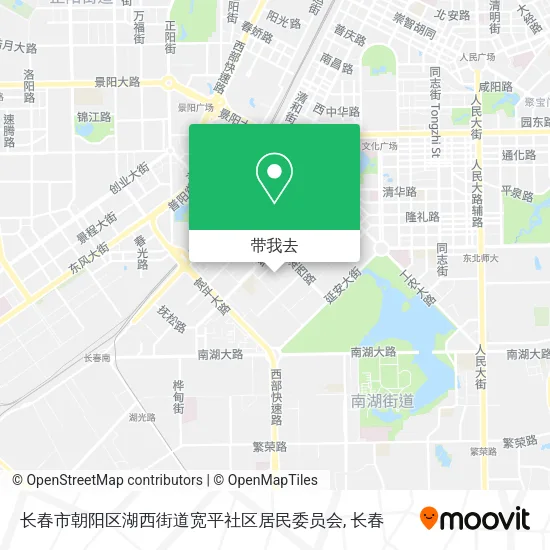长春市朝阳区湖西街道宽平社区居民委员会地图