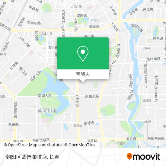 朝阳区蓝指咖啡店地图