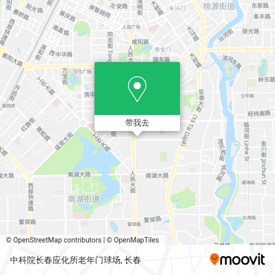 中科院长春应化所老年门球场地图
