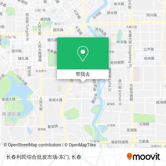 长春利民综合批发市场-东门地图