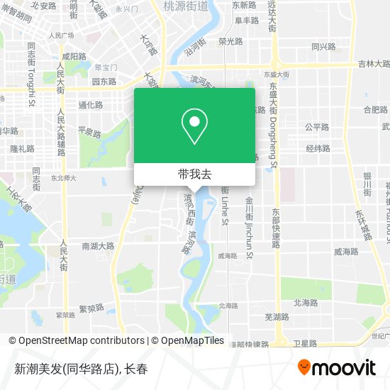 新潮美发(同华路店)地图