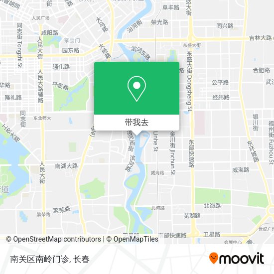 南关区南岭门诊地图