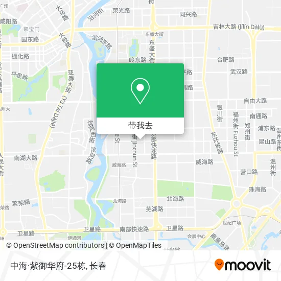中海·紫御华府-25栋地图