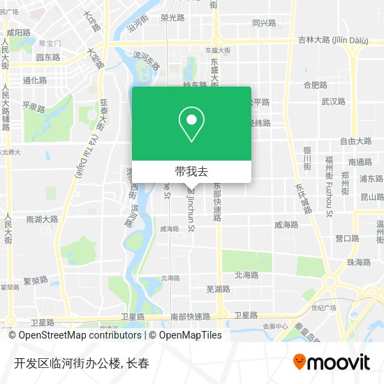开发区临河街办公楼地图