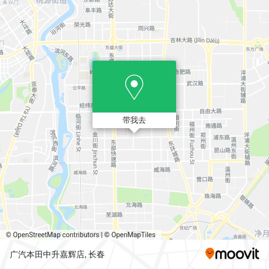 广汽本田中升嘉辉店地图