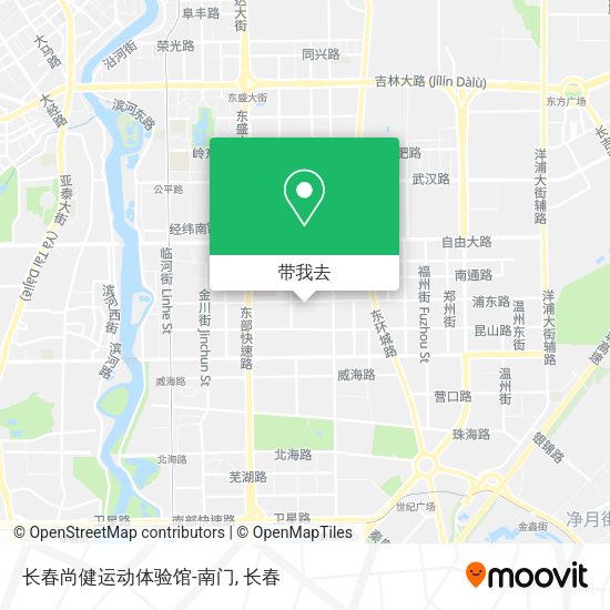 长春尚健运动体验馆-南门地图