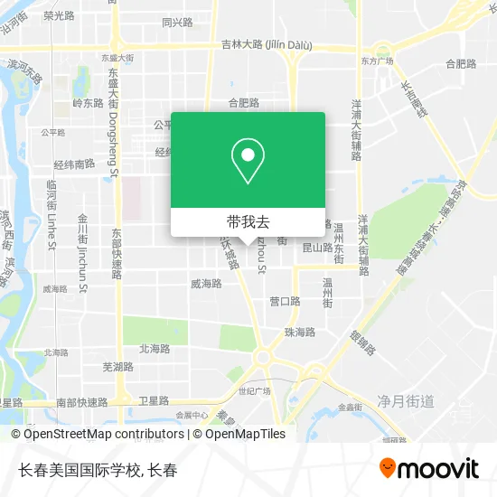 长春美国国际学校地图