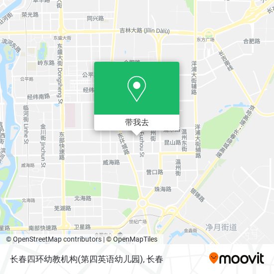 长春四环幼教机构(第四英语幼儿园)地图