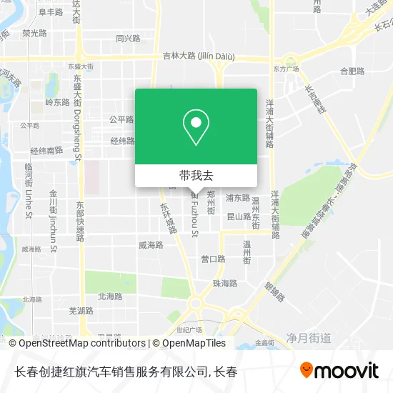 长春创捷红旗汽车销售服务有限公司地图