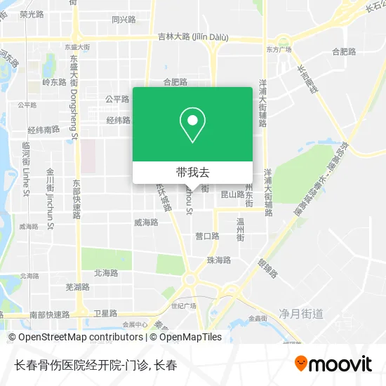 长春骨伤医院经开院-门诊地图