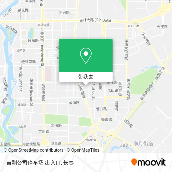 吉刚公司停车场-出入口地图