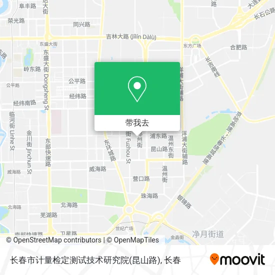 长春市计量检定测试技术研究院(昆山路)地图