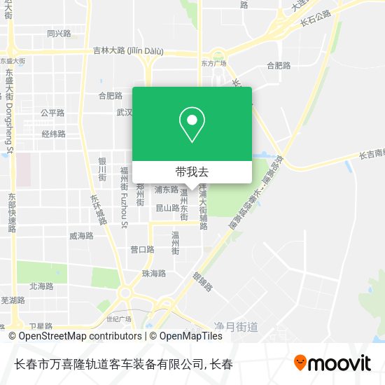 长春市万喜隆轨道客车装备有限公司地图