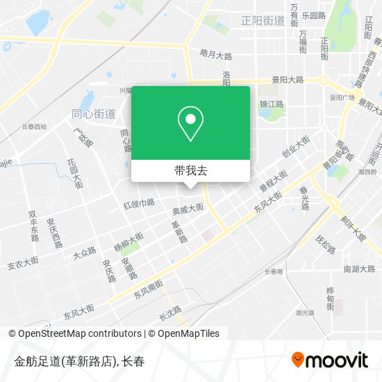 金舫足道(革新路店)地图