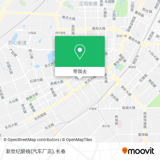 新世纪眼镜(汽车厂店)地图