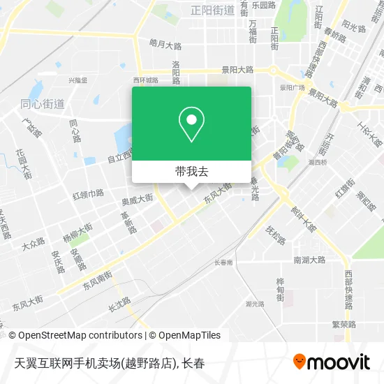 天翼互联网手机卖场(越野路店)地图
