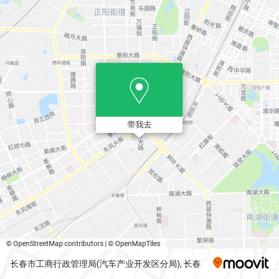 长春市工商行政管理局(汽车产业开发区分局)地图