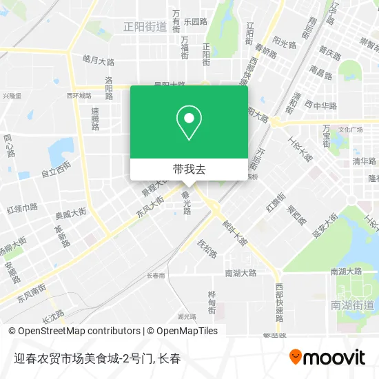迎春农贸市场美食城-2号门地图
