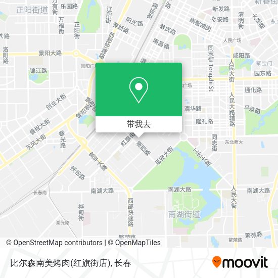 比尔森南美烤肉(红旗街店)地图