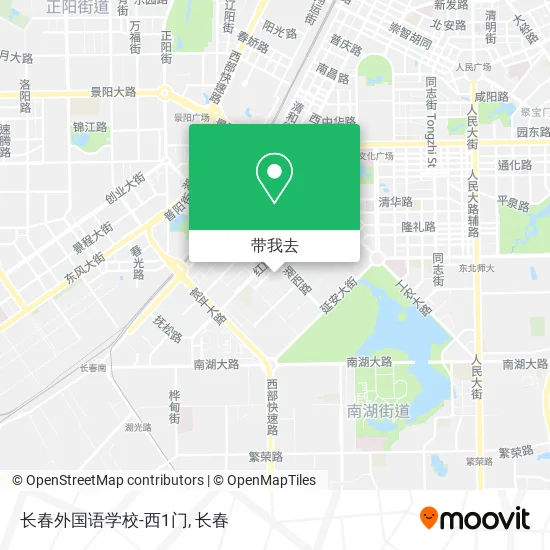 长春外国语学校-西1门地图