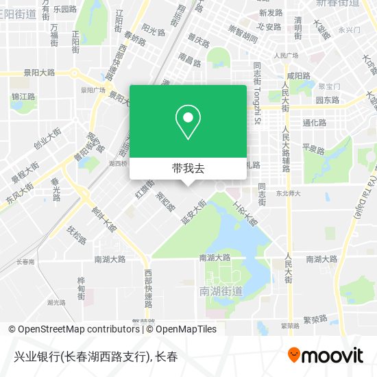 兴业银行(长春湖西路支行)地图