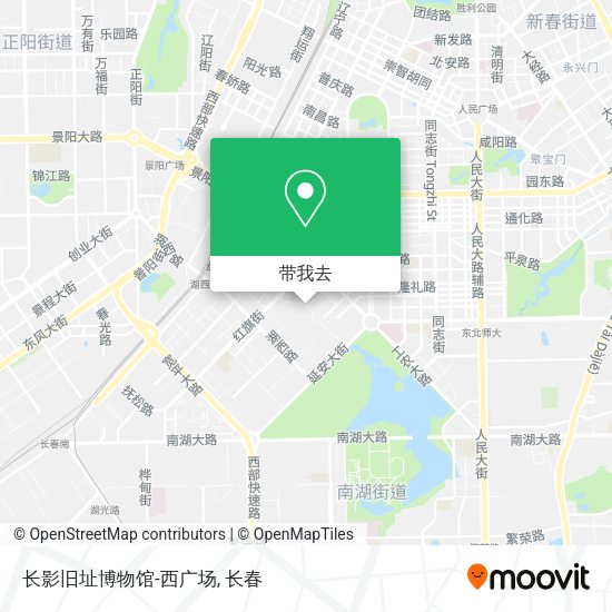 长影旧址博物馆-西广场地图
