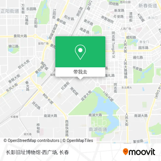 长影旧址博物馆-西广场地图