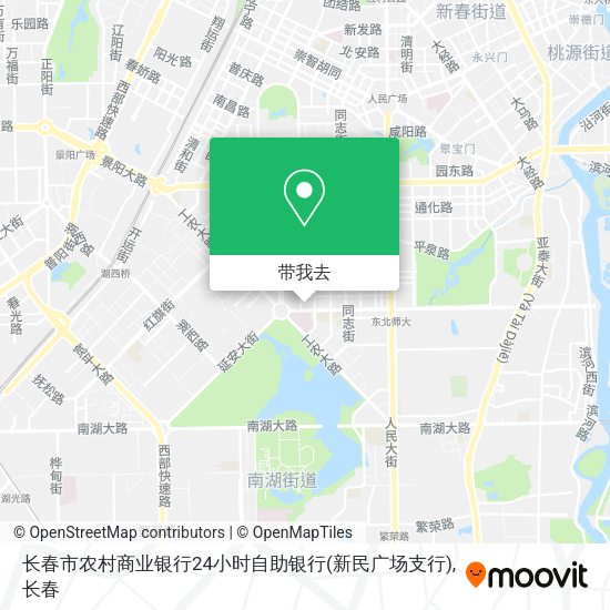 长春市农村商业银行24小时自助银行(新民广场支行)地图