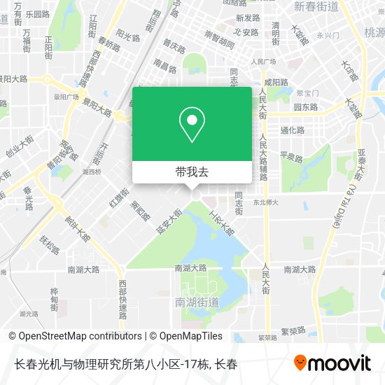 长春光机与物理研究所第八小区-17栋地图