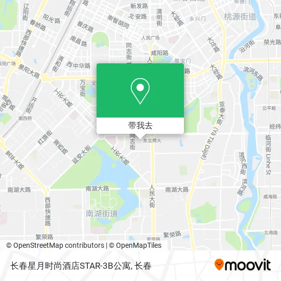 长春星月时尚酒店STAR-3B公寓地图