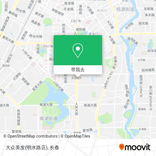 大众美发(明水路店)地图