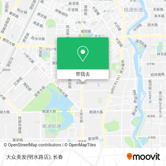 大众美发(明水路店)地图