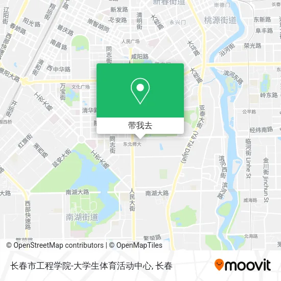 长春市工程学院-大学生体育活动中心地图