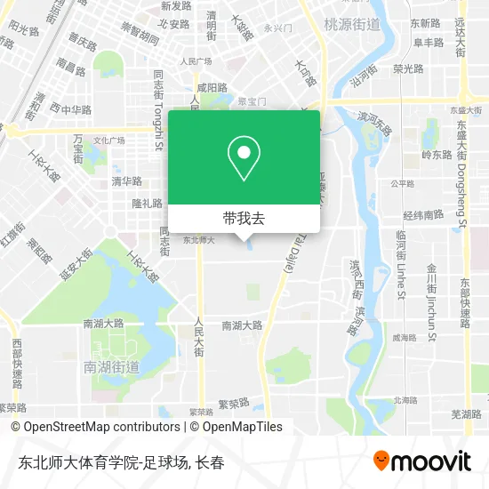 东北师大体育学院-足球场地图