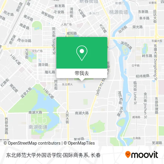 东北师范大学外国语学院-国际商务系地图