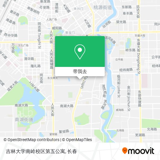 吉林大学南岭校区第五公寓地图